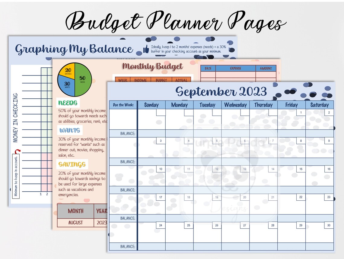 2025 Printable Budget Planner Bundle 2025 Digital Budget Etsy UK