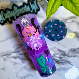 Poor Unfortunate Souls Snow Globe Tumbler | Little Mermaid Tumbler | Ursula Snow Globe Tumbler