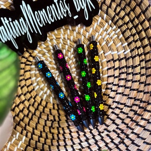 Neon Strass Pen | Aangepaste bloemenpen | Strass Pen