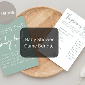 Downloadable Light Green Baby Game Bundle Gender Neutral Minimalist Design