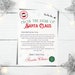DIGITAL Customizable Letter From Santa Template - Edit Yourself - Etsy
