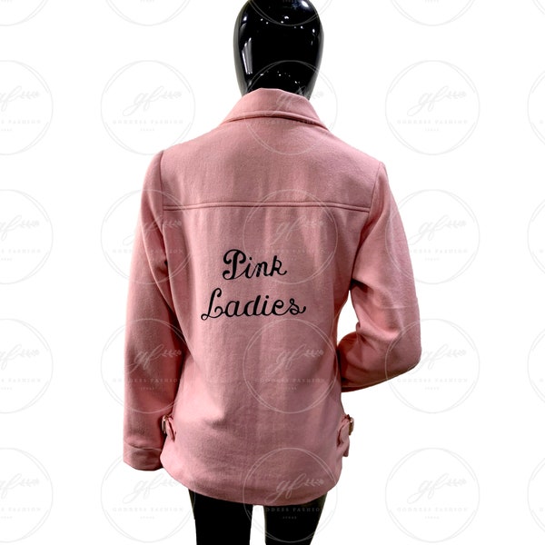 Pink Ladies Jacket Etsy