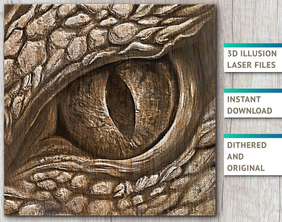 Dragon Eye 3D Illusion Laser Files 10 X 10 - Etsy