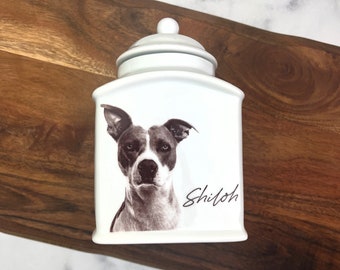 Personalized pet urn with your dogs photo and name