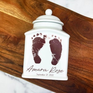 Custom urn for use an infant urn, Baby urn, child urn, pet urn or partial urn for adult human ashes