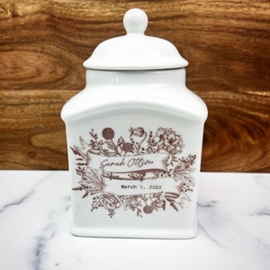 urn for infant with floral design on urn for baby girl urn for ashes with name and date infant girl urn floral urn for stillborn