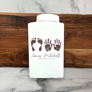 Gorgeous White  Urn - Urns for Ashes Adult male - urns for human ashes female - Cremation Urns for Adult Ashes - Urns - Urn