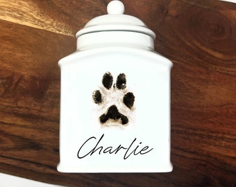 Personalized Pet Urn: Custom Ceramic Dog Memorial Urn