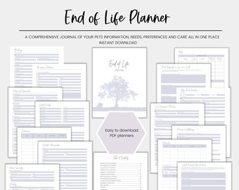 End of Life Planner Printable Emergency Binder Printable - Etsy