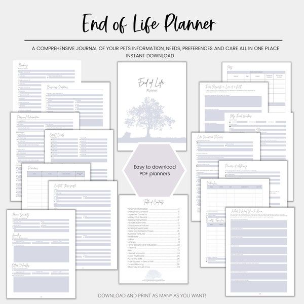 End of Life Planning Etsy
