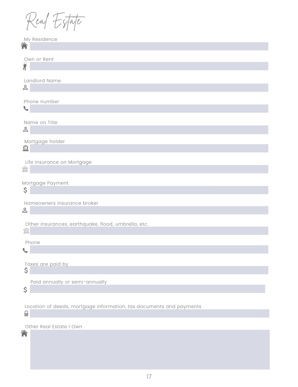 End of Life Planner - Etsy