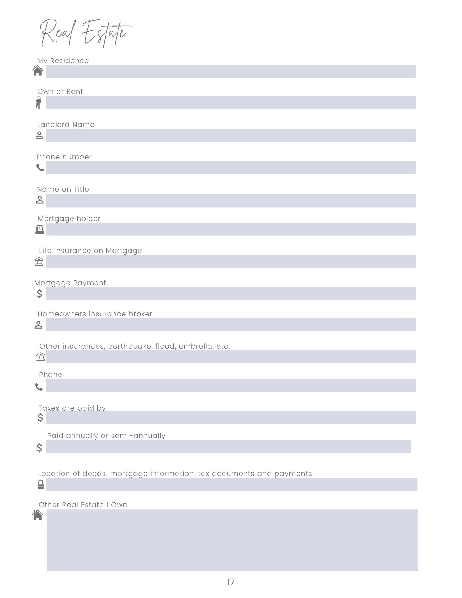 End of Life Planner - Etsy