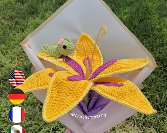 Rapunzel Flower PDF PATTERN | Rapunzel flower | Bouquet of flowers | ENG & Esp