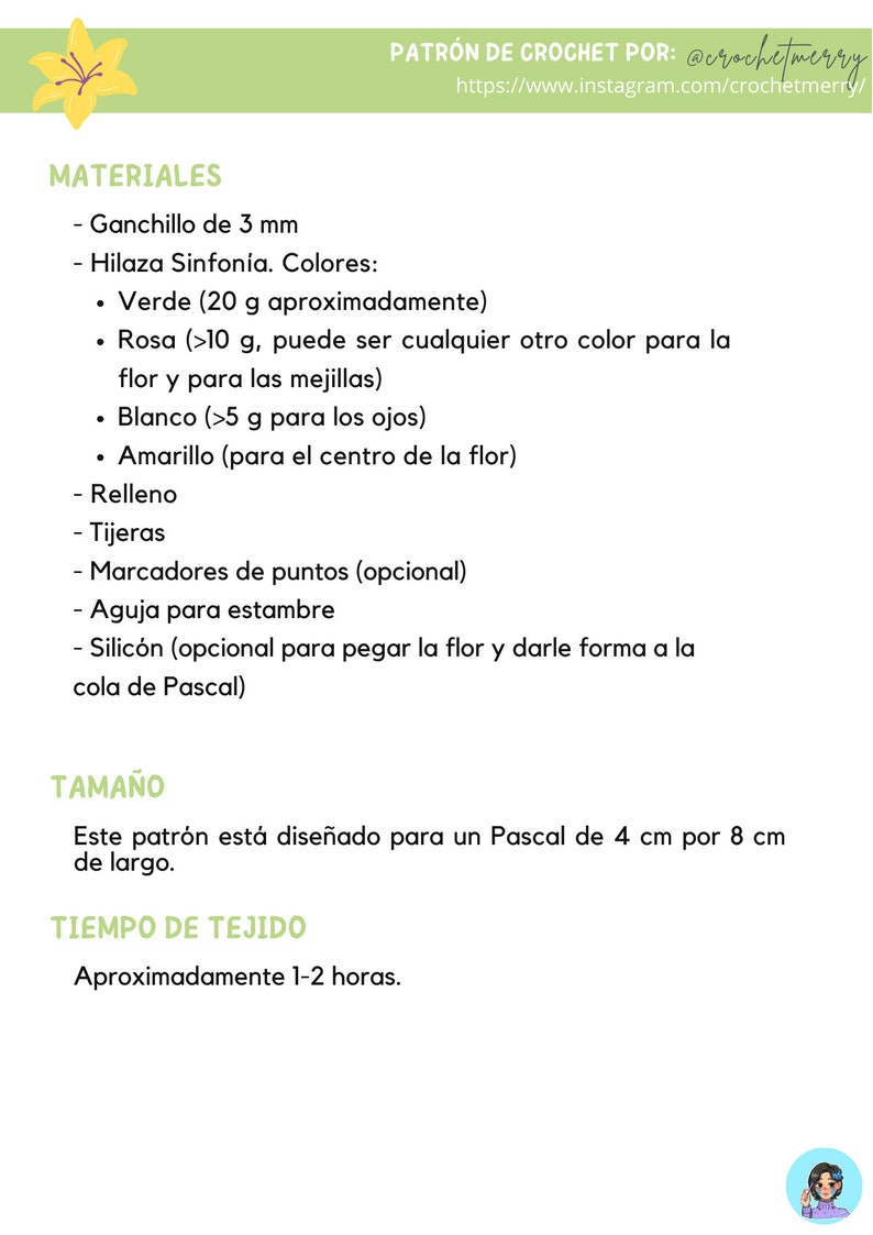 Pascal PDF Pattern | Pascal PDF Pattern | English & Spanish image 9