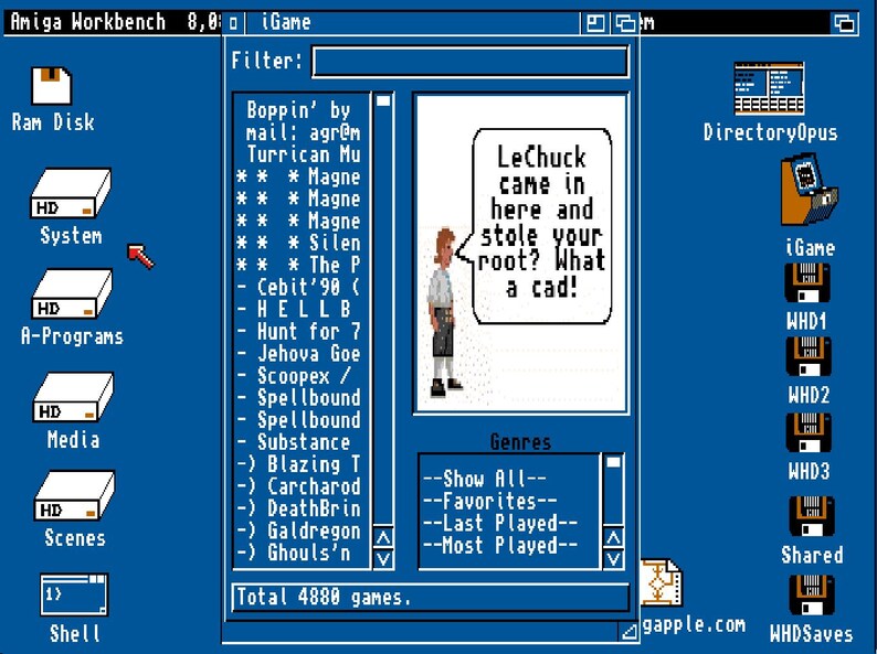 A500 Mini ultimate 2024 Workbench Edition With Full WHDLOAD Games Over