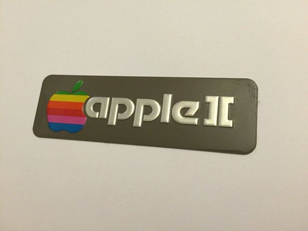 Apple II Top Case Emblem, Apple 2 Badge, Apple II Top Label, Apple 2