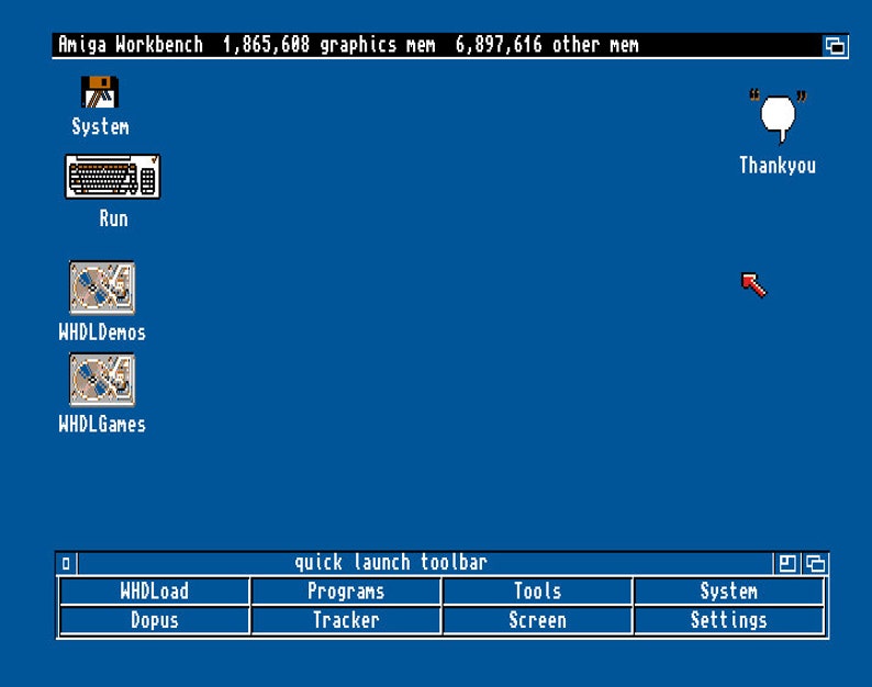 A500 Mini Ultimate Workbench Edition With Full WHDLOAD Games Over 3000
