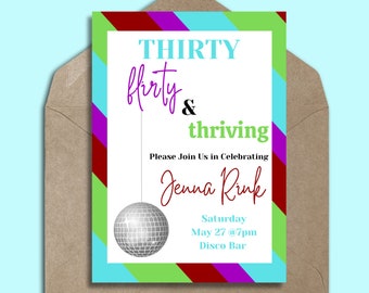 13 Going on 30 Birthday invitation - 2000s Invitation - 90s Invitation - 2000s Birthday Invitation - Retro Invite - (Digital Download)