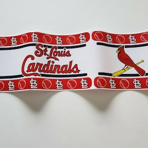 St. Louis Cardinals MLB peel and stick wallpaper. NEW 5&#39;&#39; X 15&#39;