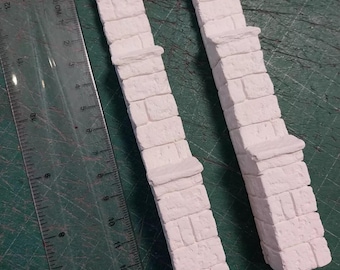 1/35 scale model stone buttress Church wall castle etc Set of 2