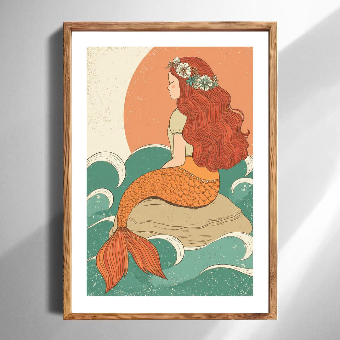 Vintage Mermaid Wall Decor