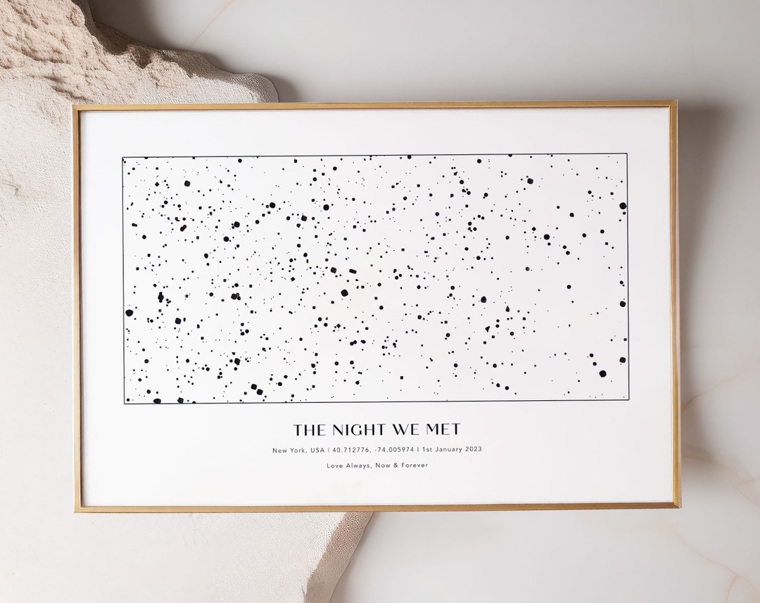 Personalized Star Map Print, Night Sky Gift - Etsy Canada