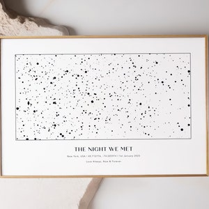 Custom Star Map Print, Night You Were Born, New Baby Gift, Stars The Night Sky, Stars Above Map Poster, Wedding Constellation Print Gift
