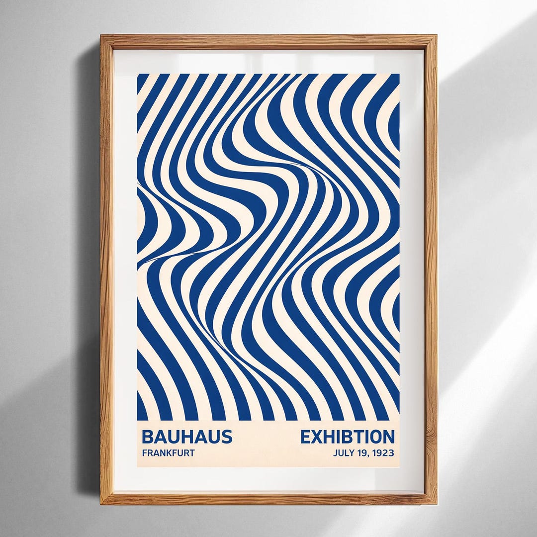 Mid Century Bauhaus Exhibition Art Print Modern Wall Decor for Home ...