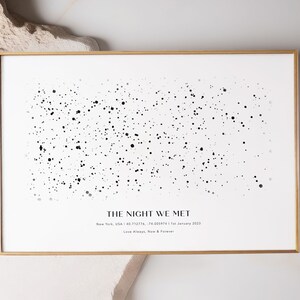 Custom Star Map Print, Night You Were Born, New Baby Gift, Stars The Night Sky, Stars Above Map Poster, Wedding Constellation Print Gift