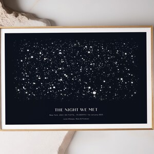 Custom Star Map Print, Night You Were Born, New Baby Gift, Stars The Night Sky, Stars Above Map Poster, Wedding Constellation Print Gift