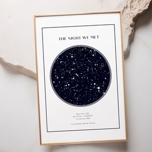 Custom Star Map Print, Night You Were Born, New Baby Gift, Stars The Night Sky, Stars Above Map Poster, Wedding Constellation Print Gift