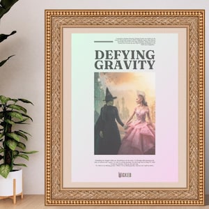 DEFYING GRAVITY poster - from the WICKED movie