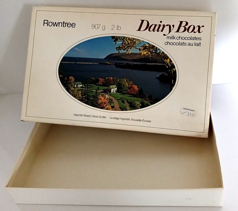 Vintage Rowntree Cardboar Dairy Box Chocolates Ingonish Beach Nova ...