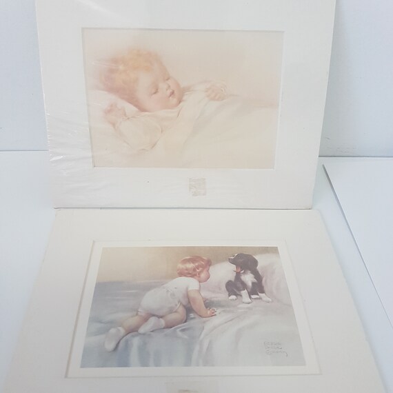 BESSIE PEASE GUTMANN TWO SLEEPY HEADS置物 BESSIE PEASE GUTMANN TWO