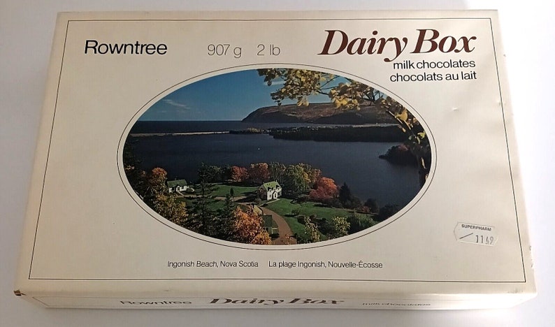 Vintage Rowntree Cardboar Dairy Box Chocolates Ingonish Beach Nova ...