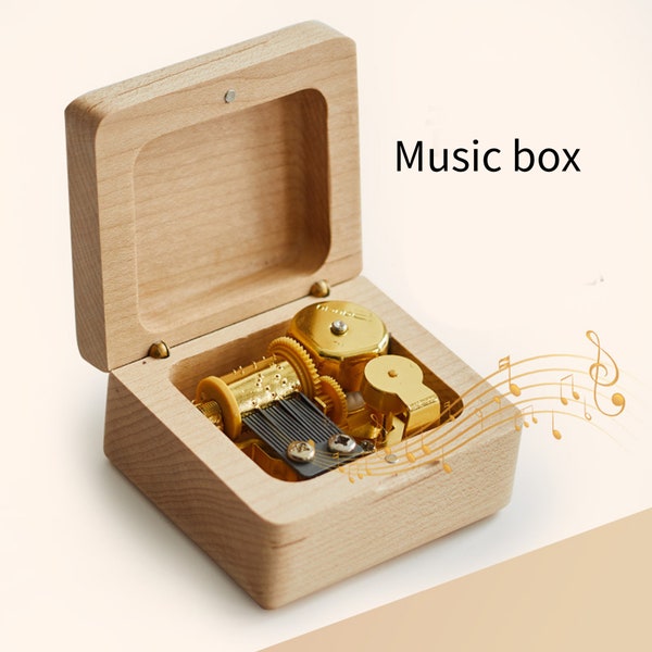 Wooden Music Box Etsy