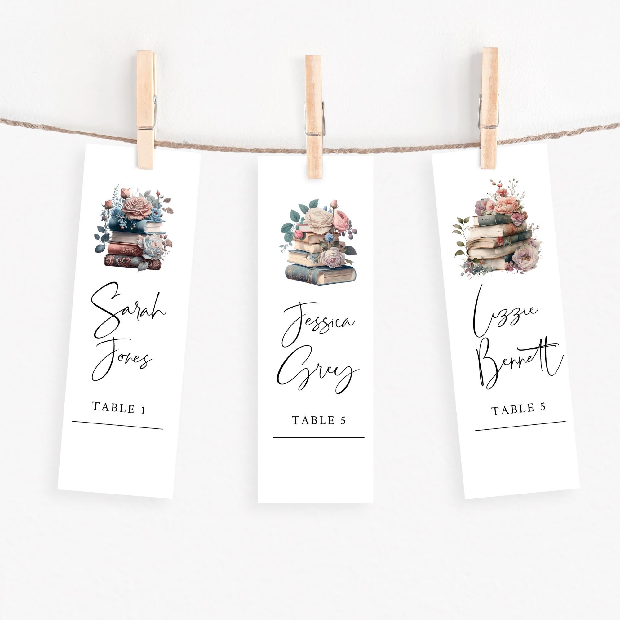 Book Wedding Seating Chart Template Floral Book Seating Etsy