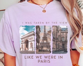 Come fossimo a Parigi Comfort Colors Tshirt Midnights oversize Tshirt Swift Graphic Tee Musica Fan Album Tshirt Estetica ispirata all'annata