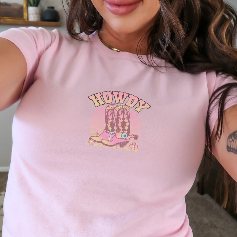 Wild West Graphic Crop Top