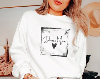 Dance Mom cuello redondo, camiseta Dance Mom, sudadera Dance Mom, regalo para Dance Mom, camiseta Dance Mom Leopard, camiseta Dance Mom