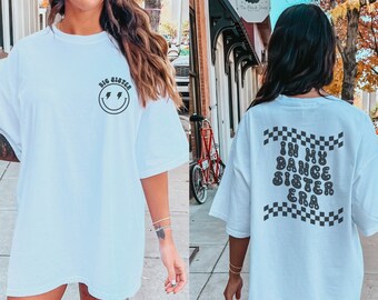 Dance Sister Shirt Big Dance Sister Dance Sister Ära Retro Dance Shirt Dance Crew Dance Shirts für Mädchen Dance Shirt für Kids Dance Gift