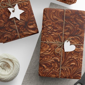 Carta da regalo western Carta da regalo vintage ispirata al western Carta da regalo con stivali da cowboy Carta da regalo con estetica western natalizia da cowgirl Rotolo di carta da regalo