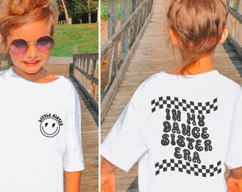 Dance Sister Shirt Little Dance Sister Dance Sister Ära Retro Dance Shirt Dance Crew Dance Shirts für Mädchen Dance Shirt für Kids Dance Gift