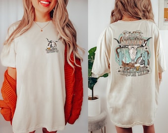 Wallen Bull Skull Tshirt Kuh-Druck Cowgirl-Shirt Country-Konzert Trendige Kleidung Country-Musik Western Tshirt Kleid Wallen Sweatshirt