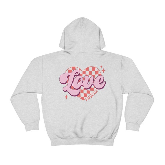 Love is All You Need Hoodie Valentines Day Gift Valentines Day Hoodie Retro  Heart Shirt Be Mine Sweatshirt Cute Heart Hoodie Vday Shirt -  Canada