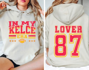 Swift And Kelce Era Hoodie Vintage Swift Shirt Loving Him Was Red Shirt Kelce Eras Tour Shirt KC Football Travis And Taylor Chiefs Era Shirt