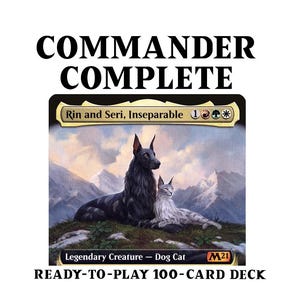 Rin and Seri, Inseparable Cats and Dogs Tribal Magic MTG Custom Commander Deck
