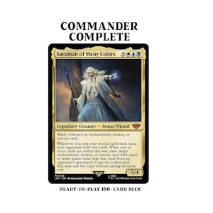 Saruman di molti colori LotR MILL INCANTESIMO RUBARE Magic Mtg Mazzo comandante personalizzato