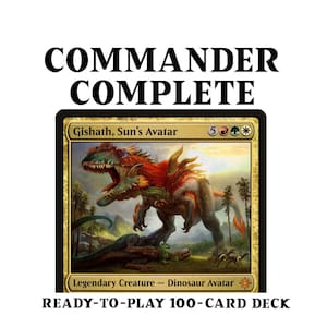 Gishath, Avatar del Sol DINOSAURIO Tribal Magic MTG Custom Commander Deck