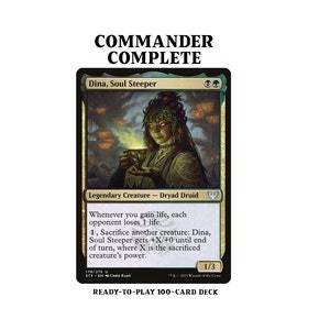 Dina, Soul Steeper CREATURE SACRIFICE LIFEGAIN Magic Mtg Custom Commander Deck